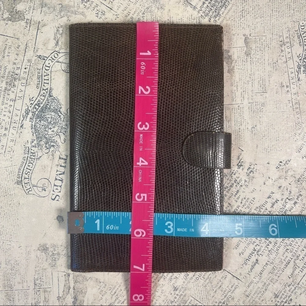 Mark Cross Paris Rare - Antique Lizard Leather Travel Wallet - Collectors item